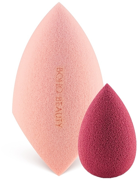 Makeup Sponge Set - Boho Beauty V Cut Pink Slim And Pinky Berry Mini (sponge/2pcs) — photo N1