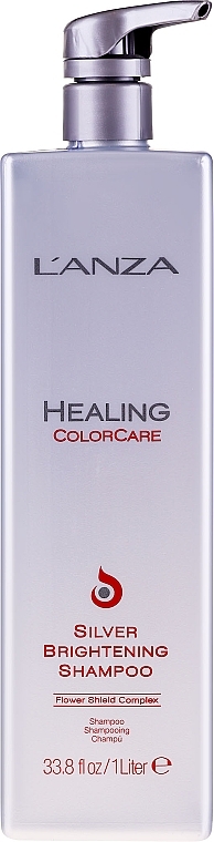 Anti-Yellow Shampoo - L'Anza Healing ColorCare Silver Brightening Shampoo — photo N3