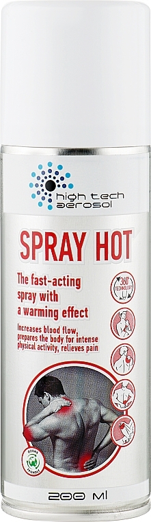 Warming Body Spray - High Tech Aerosol Spray Hot — photo N1