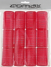 Velcro Plus Curlers Set, 12 pcs, 36mm, red - Comair — photo N1