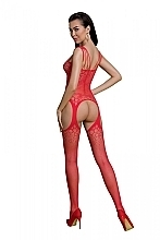 Bodystocking, ECO BS004, red - Passione — photo N2