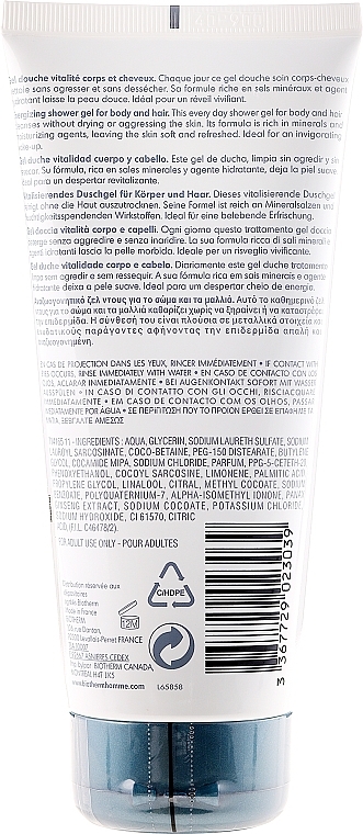 Body & Hair Gel Shampoo - Biotherm Homme Energizing Shower Gel — photo N2