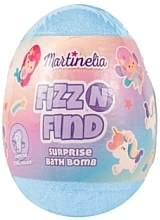 Fragrances, Perfumes, Cosmetics Bubbling Bath Egg with Surprise, blue - Martinelia Egg Bath Bomb