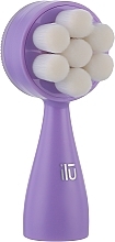 Face Cleansing & Massage Brush, purple - Ilu Face Cleansing Brush — photo N1
