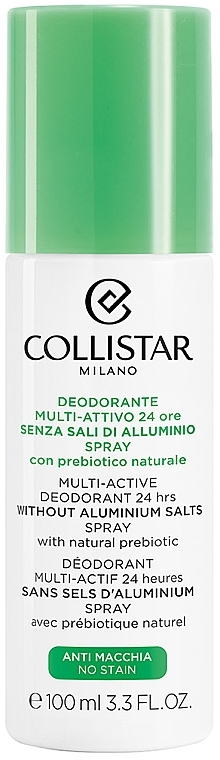 Deodorant - Collistar Multi-Active Deodorant Without Aluminium Salts 24 Hours Spray — photo N1