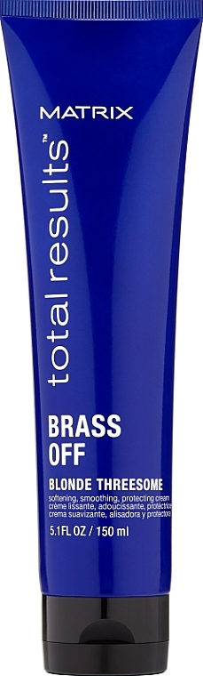 Leave-In Deep Nourishing & Heat Protection for Blonde Hair - Matrix Total Results Brass Off Blonde Threesome — photo N1