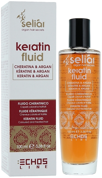 Repairing Fluid with Argan Oil and Keratin - Echosline Seliar Keratin Fluid — photo N1