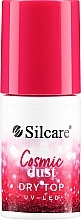 Fragrances, Perfumes, Cosmetics Nail Top with Particles - Silcare Cosmic Dust Dry Top UV-LED