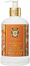 Citrus And Verbena Liquid Soap - Saponificio Artigianale Fiorentino Citrus And Verbena Luxury Liquid Soap — photo N1