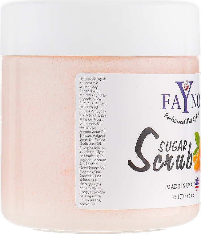 Sugar Scrub "Tangerine" - Fayno Sugar Scrub — photo N2