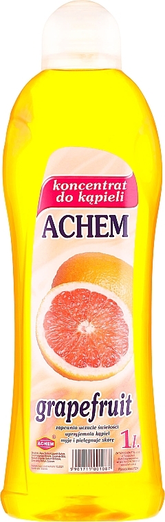 Liquid Bath Concentrate "Grapefruit" - Achem Concentrated Bubble Bath Grapefruit — photo N1