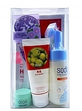 Fragrances, Perfumes, Cosmetics Set - Holika Holika (foam/2x150ml + mask/27ml + mask/20ml + cr/35g + cr/100ml)