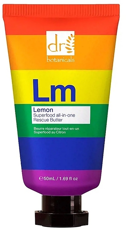 Nourishing Oil for Body and Dry Skin - Dr. Botanicals Lemon Superfood All-in-One Rescue Butter Pride Edition — photo N1