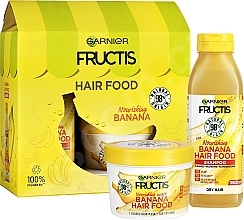 Fragrances, Perfumes, Cosmetics Set - Garnier Fructis Banana Hair Food Set (h/shampoo/350ml + h/mask/390ml)