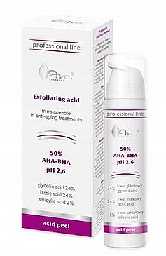 Face Peel - Ava Laboratorium 50% AHA-BHA pH 2,6 — photo N1