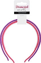 Fragrances, Perfumes, Cosmetics Hair Hoop, 2 pcs, mix 4 - Donegal FA-5603