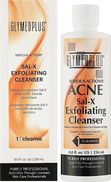 Salicylic Acid and Granules Gel Cleanser  - GlyMed Plus Sal-X Exfoliating Cleanser — photo N3