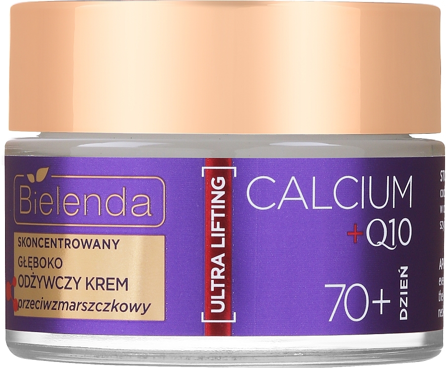 Nourishing Anti-Wrinkle Cream 70+ - Bielenda Calcium + Q10 — photo N1