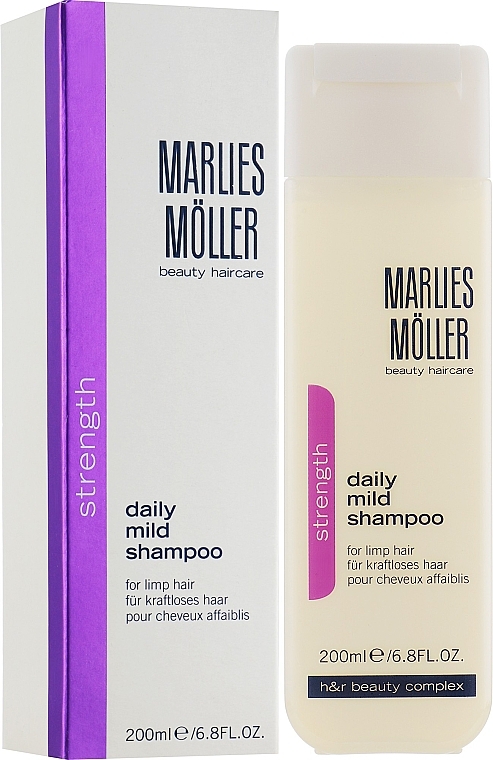 Daily Care Gentle Shampoo - Marlies Moller Strength Daily Mild Shampoo — photo N1