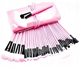 Fragrances, Perfumes, Cosmetics Set of 24 Makeup Brushes in Pink Case - Beauty Design