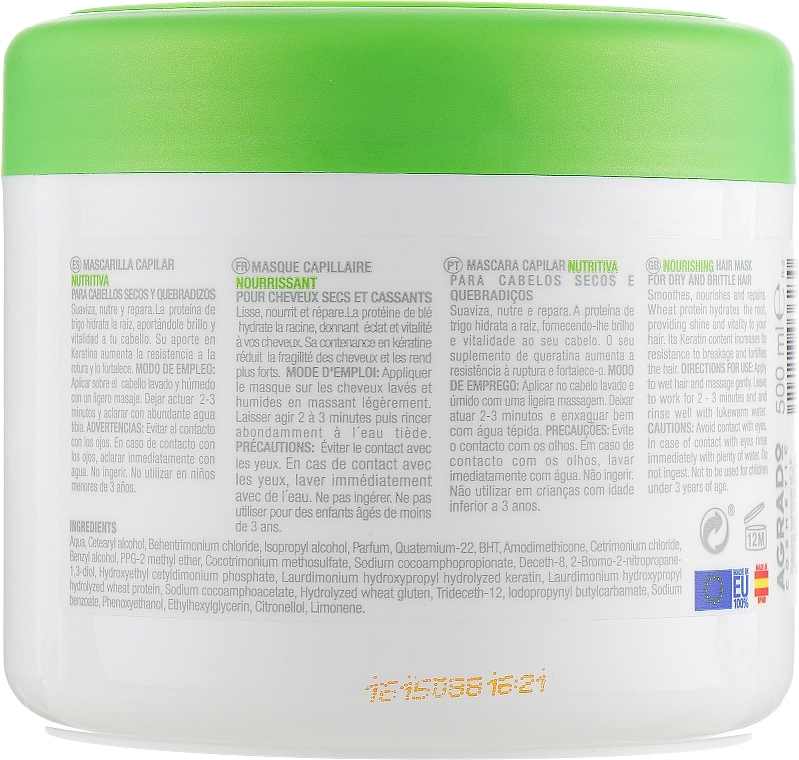 Nourishing Hair Mask - Agrado Nourishing Hair Mask — photo N5