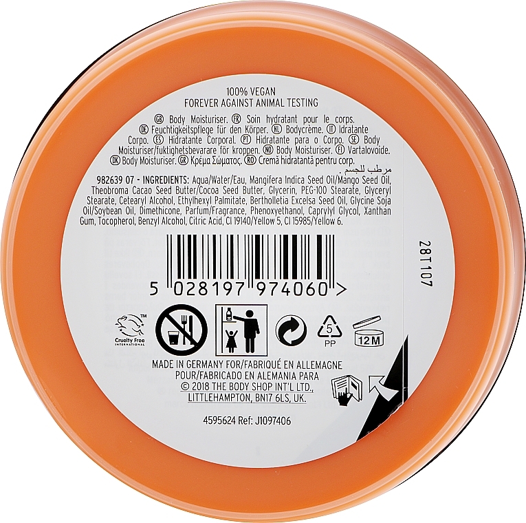 Mango Body Butter - The Body Shop Mango Softening Body Butter — photo N13