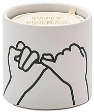 Scented Candle - Paddywax Impressions Ceramic Candle Pinky Promise White Wild Fig & Cedar — photo N1