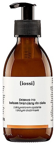 Natural Bronzing Body Lotion with Tan Activator & Gold Particles - Iossi Bronzing Body Lotion Ho Tree — photo N1