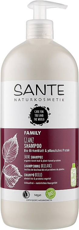 Birch Leaf & Plant Protein Shine Shampoo - Sante Family Organic Birch Leaf & Plant Protein Shine Shampoo — photo N5