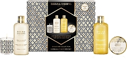 Fragrances, Perfumes, Cosmetics Set - Baylis & Harding Sweet Mandarin & Grapefruit Gift Wrapped Candletlit Gift Set (b/bubble/300ml + b/wash/300ml + h/cr/50ml + candle/60g)