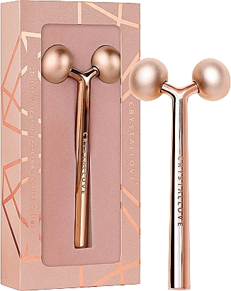 Lifting Face Massager, rose gold - Crystallove Lift And Sculpt Massager Rose Gold — photo N1