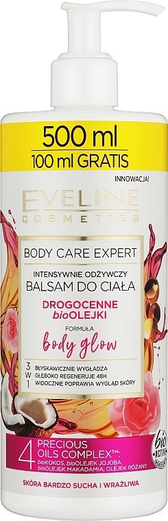 Intensive Nourishing Body Lotion - Eveline Cosmetics Body Care Expert — photo N1