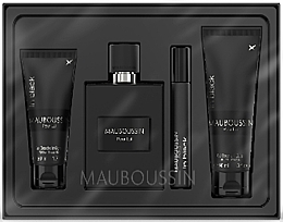 Mauboussin Pour Lui In Black - Set (edp/100ml + sh/gel/90ml + sh/gel/50ml + edp/20ml) — photo N1
