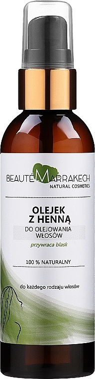 Henna Hair Oil - Beaute Marrakech Henna Natural Hair Oil — photo N1