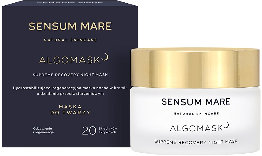 Hydro-Stabilizing & Regenerating Night Mask - Sensum Mare Algomask Supreme Recovery Night Mask — photo N1