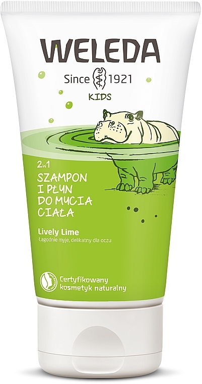 2-in-1 Kids Shampoo-Gel "Lime" - Weleda Kids 2in1 Shampoo & Body Wash Lime — photo N1