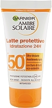 Fragrances, Perfumes, Cosmetics Sun Protection Body Milk - Garnier Ambre Solaire Hydration 24H Protection Lotion SPF50