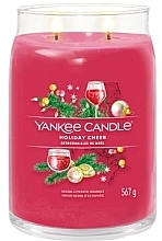 Scented Candle in Glass 'Holiday Cheer', 2 wicks - Yankee Candle Singnature — photo N9