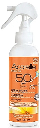 Kids Sunscreen Spray SPF50 - Acorelle Spary BIO Kids Sunscreen SPF50 — photo N1