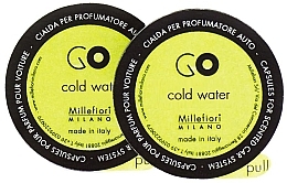 Fragrances, Perfumes, Cosmetics Car Fragrance Refill "Cold Water", 2 pcs - Millefiori Milano Go Cold Water Capsules