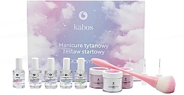 Fragrances, Perfumes, Cosmetics Set - Kabos Magic Dip System Xmas Set (n/puder/3x20g + n/prep/14ml + n/base/14ml + n/activator/14ml + n/top/14ml + cleaner/14ml + brush/1pc + brush/3pcs)