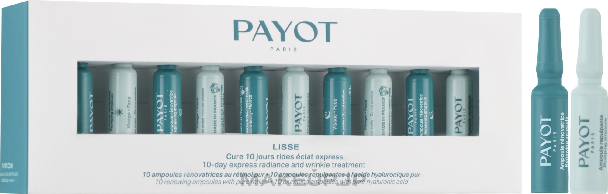 10-Day Express Care for Glowing Skin without Wrinkles - Payot Lisse 10-Day Express Radiance and Wrinkles Treatment — photo 20 x 1 ml