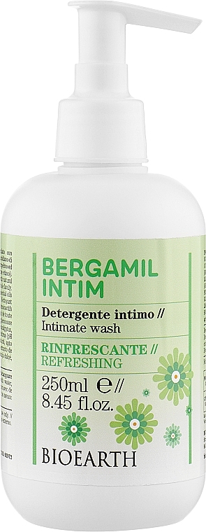 Liquid Soap for Intimate Hygiene "Delicate" - Bioearth Bergamil Intimate Wash — photo N1