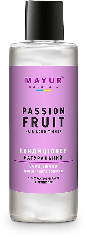 Cleansing Natural Conditioner for Oily Hair "Passion Fruit" - Mayur — photo N1