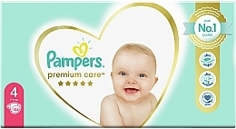 Pampers Premium Care diapers. Size 4 (Maxi), 9-14 kg, 104 pcs - Pampers — photo N2