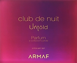 Armaf Club De Nuit Untold - Set (edp/105ml + deo/stick/75g + b/lot/100ml) — photo N2