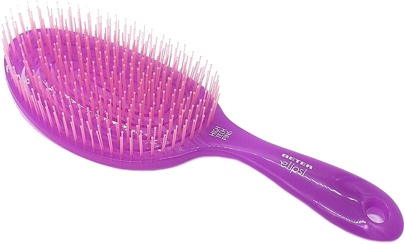 Untangling Brush, purple - Beter Large Elipsi High Tech Pins Detangling Brush — photo N1