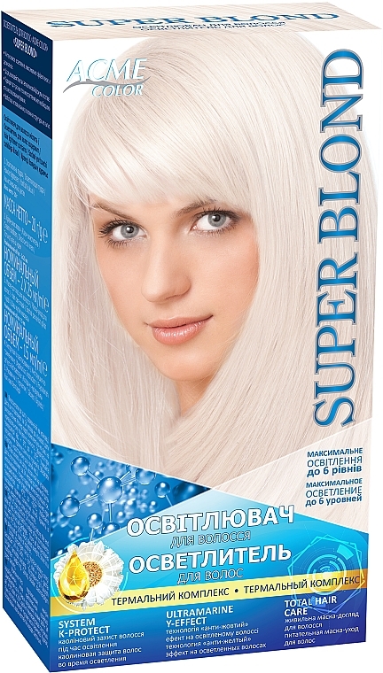 Hair Decolorant "Super Blond" - Acme Color — photo N1