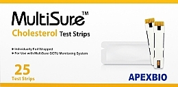 Cholesterol Test Strips - Diather Diagnostics & Therapy Multisure GCTU — photo N1