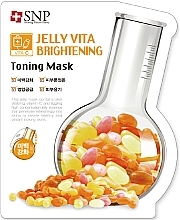 Fragrances, Perfumes, Cosmetics Vitamin C Facial Sheet Mask - SNP Jelly Vita Brightening Toning Mask